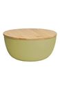 Picture of Schüssel mit Bambusdeckel PLAIN 18,5 cm lime