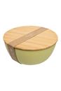 Picture of Schüssel mit Bambusdeckel PLAIN 18,5 cm lime
