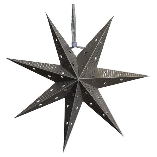Picture of Papierstern 20 cm grey