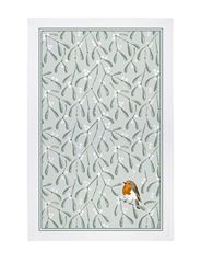 Immagine di Mistletoe & Robin Cotton Tea Towel - Ulster Weavers