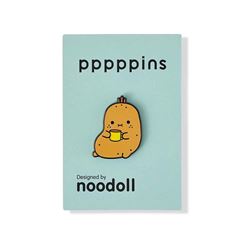 Image de Noodoll Enamel Pin Ricespud coffee, VE-6