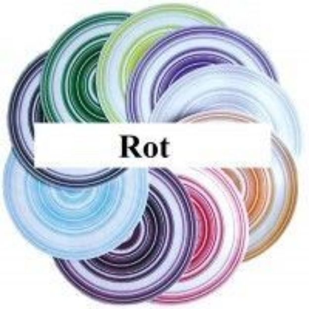 Bild von Gravitationswellen Mandala Mars Rot 18cm Papier laminiert