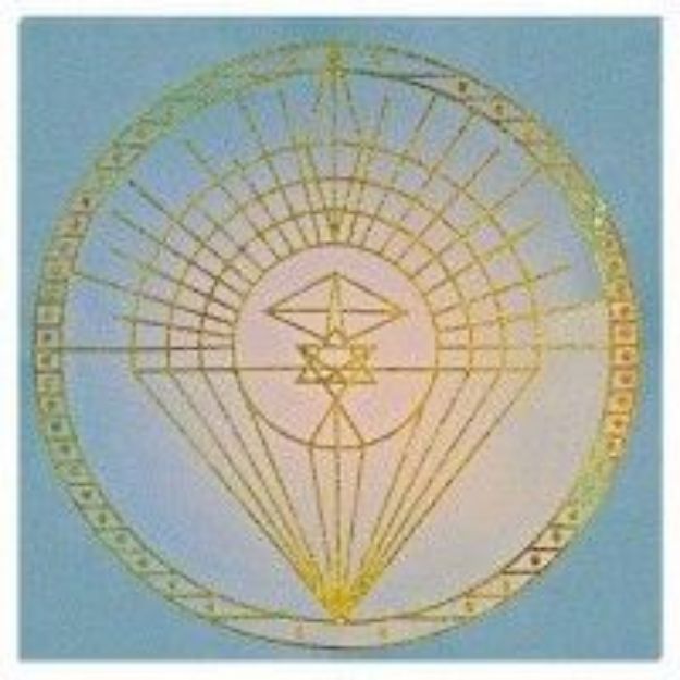 Bild von Leinwanddruck Sanat Kumara türkis 30x30cm