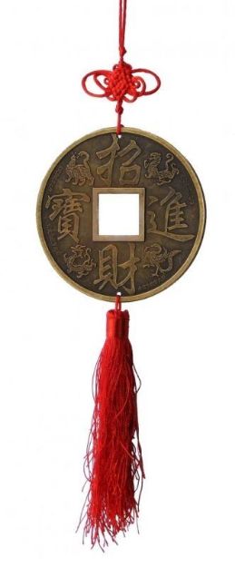 Bild von Chinesisches Glücksmünze Mobile 40x13cm