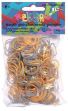 Bild von Rainbow Loom® Silikonbänder metallic gold + silber