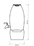 Bild von VitaJuwel Wasserspender grande (7 Liter) Karaffe, Deckel, Sockel