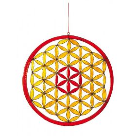 Zeige Details für Spiritcatcher Blume des Lebens Resin rot-orange 20 cm Bild von Spiritcatcher Blume des Lebens Resin rot-orange 20 cm