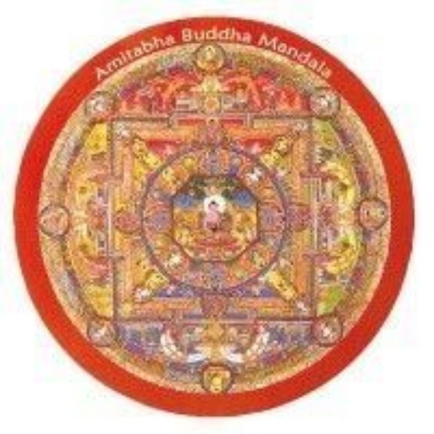 Bild von Magnet Amithaba Mandala rund 7,5cm