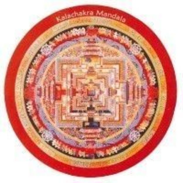 Bild von Magnet Kalachakra Mandala rund 7,5cm