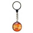Bild von Schlüsselanhänger Buddha Glas orange 3cm