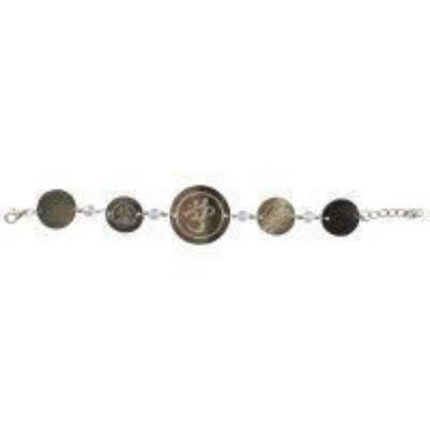 Bild von Armband Gravur OM Muschel 3x22cm