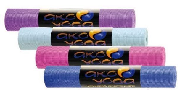 Bild von Yogamatte Yin-Yang Standard blau 61x183cm 4mm dick