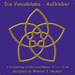 Bild von Die Venusblume - Goldfolienaufkleber 3erSet