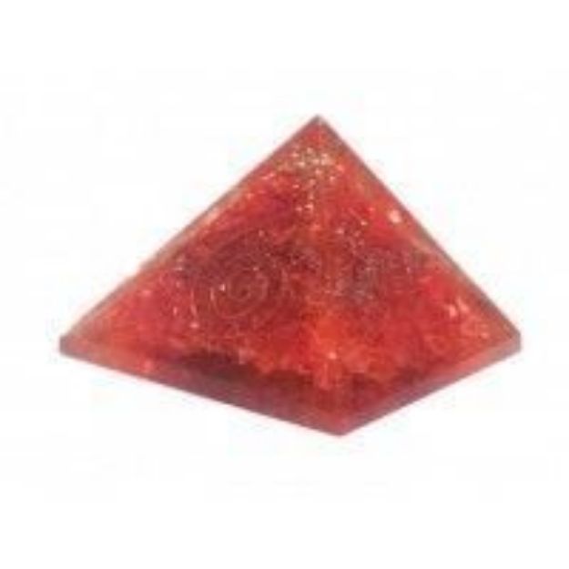 Bild von Pyramide Orgonsat rot 6,5x5cm