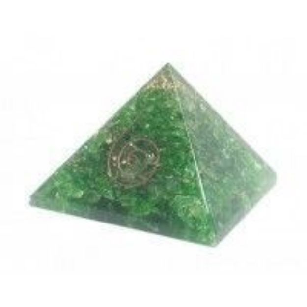 Bild von Pyramide Orgonsat grün 6,5x5cm