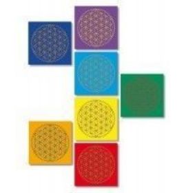 Zeige Details für Leinwanddruck Blume des Lebens Set je 20x20cm Bild von Leinwanddruck Blume des Lebens Set je 20x20cm