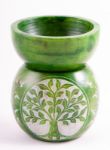 Bild von Aromalampe Kugel mit Yggdrasil-Lebensbaum in Grün