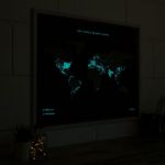 Bild von Woody Map Fluor Edition - L - White Frame