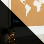 Bild von Woody Map Fluor Edition - L - White Frame