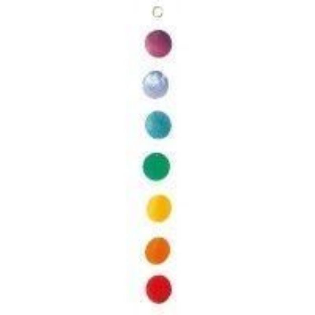 Bild von Muschelmobile regenbogenfarben 50cm