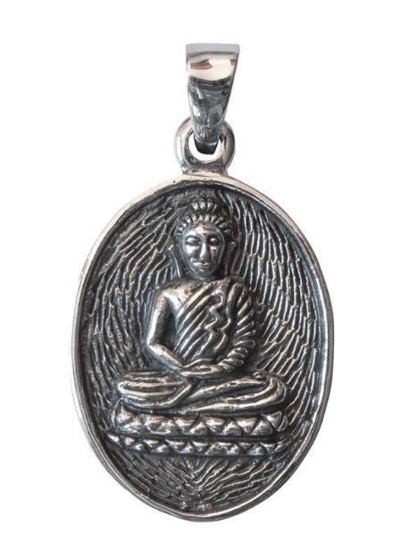 Bild von Anhänger Buddha meditierend 2,0x2,5cm Silber 925 6,5g