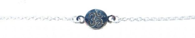 Bild von Armband Om 0,7cm Silber 925 mit 20cm Silberkette