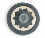 Bild von Räucherstäbchenhalter Lotus Speckstein mit Perlmutteinlage
