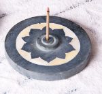 Bild von Räucherstäbchenhalter Lotus Speckstein mit Perlmutteinlage