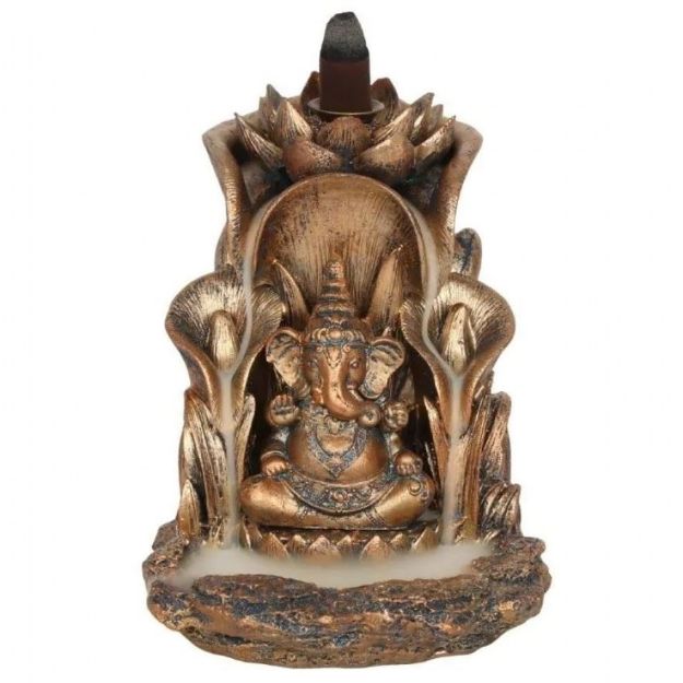Bild von Backflow - Rückfluss Räucherkegelhalter Ganesha