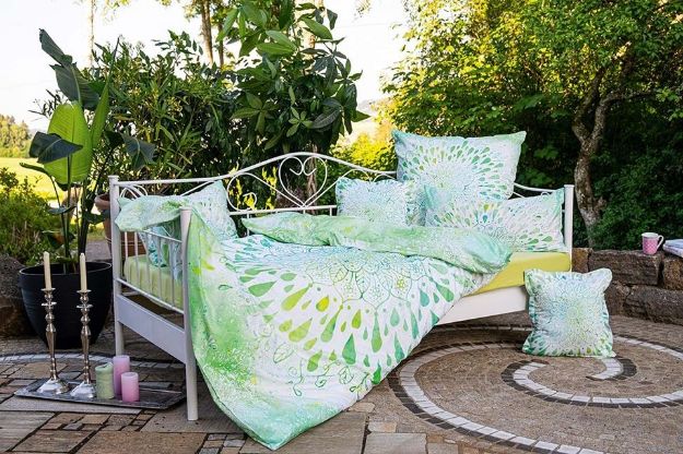 Bild von DE-Mass: Bettbezug Green Dream 155/220 + Kissen 80/80 von The Spirit of OM