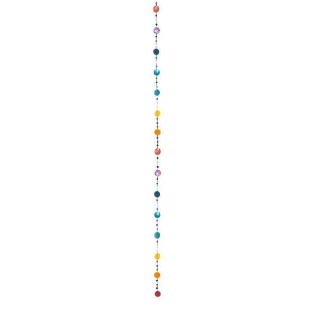 Bild von Muschelmobile regenbogenfarben mit Spiegel 105cm