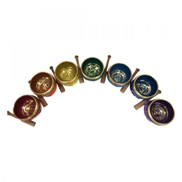 Bild von Klangschalen Set 7 Chakren NP271 bis NP277