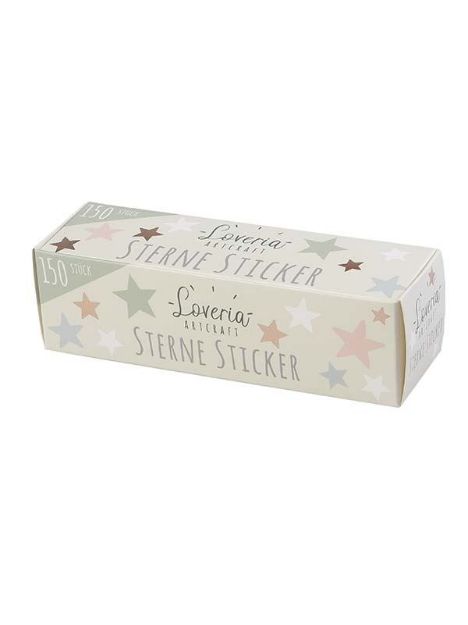 Bild von 150 Sternen Sticker 4,5 cm