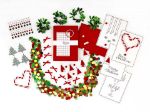 Bild von Weihnachtskarten Kreativ Set rechteckig Englisch