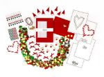 Bild von Weihnachtskarten Kreativ Set rechteckig Deutsch