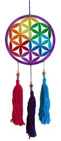 Zeige Details für Spiritcatcher Blume des Lebens (Ø11cm) Resin regenbogen, Länge 34cm, mit Quasten Bild von Spiritcatcher Blume des Lebens (Ø11cm) Resin regenbogen, Länge 34cm, mit Quasten