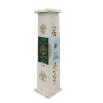Bild von Räucherstäbchenhalter Turm Baum des Lebens Holz weiss 30x8cm