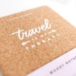 Bild von Woody Notebook Cork - A5 - Travel is my Therapy