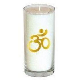 Zeige Details für Stearin-Palmwachskerze Om Pure 14 cm, Stearinwachs und Glas Bild von Stearin-Palmwachskerze Om Pure 14 cm, Stearinwachs und Glas