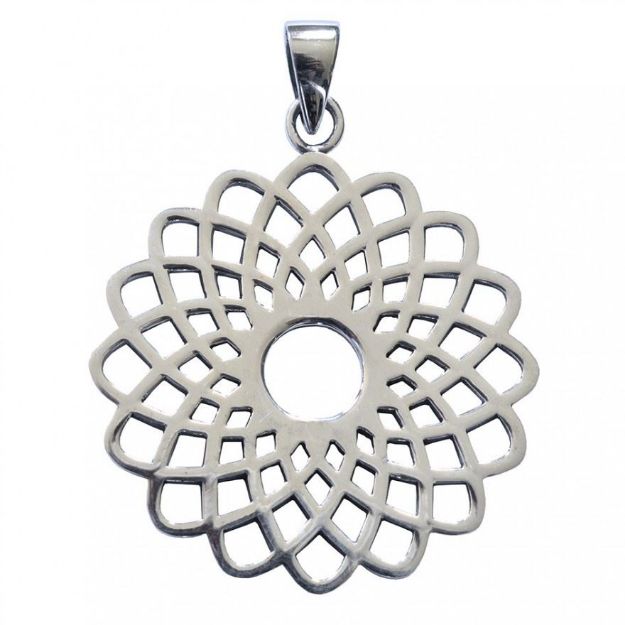 Bild von Anhänger Sahasrara 3 cm, Silber