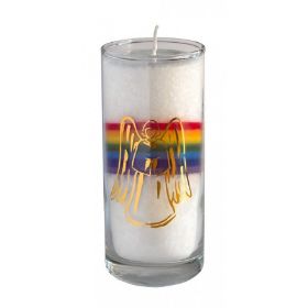 Zeige Details für Stearin-Palmwachskerze Engel Crystal Rainbow 14 cm, Stearinwachs und Glas Bild von Stearin-Palmwachskerze Engel Crystal Rainbow 14 cm, Stearinwachs und Glas