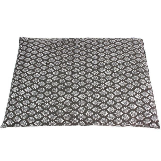 Bild von Sitzmatte Zabuton Raja 70 x 90 cm in Beige-Grau von Lotus Design