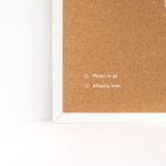 Bild von Woody Cork Map XL - White - White Frame