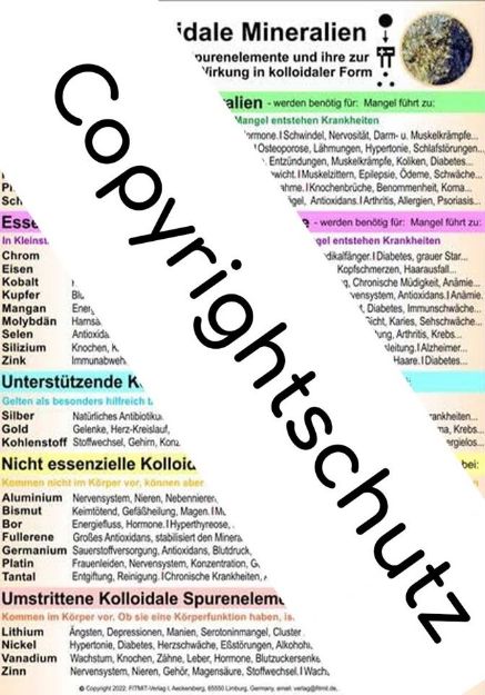 Bild von Kolloidale Mineralien A4 Lehrtafel