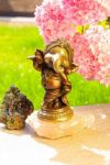Bild von Tanzendes Ganesha Baby aus Messing, 12.5 cm
