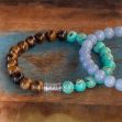 Bild von Orgonit-Türkis & Tigerauge Armband Freundschaft