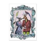 Bild von Romance Gravur zum Ausmalen