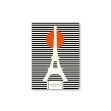 Bild von Notizbuch A5 Eiffel in the sun