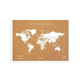 Zeige Details für Miss Wood Cork Map - World - M Natural white Bild von Miss Wood Cork Map - World - M Natural white