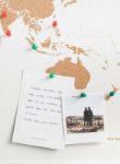 Bild von Miss Wood Cork Map - World - S Special Edition White